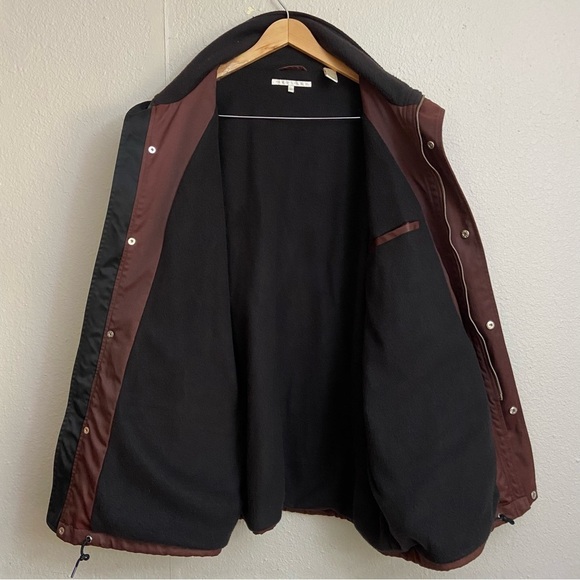 Vintage Perry Ellis Nylon Blend Hooded Jacket Brown Size XL - Picture 9 of 13